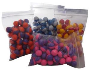SMK plinkers .68 paintball blue and yellow casing 500